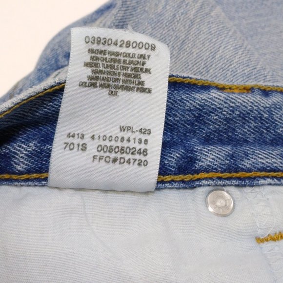 Levi's 505 Regular Fit 35x29 Men Straight Leg Mid-Rise Jeans Red Tag Vintage - Picture 7 of 8